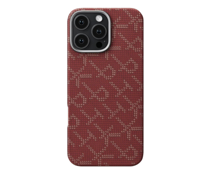 Etui / obudowa na smartfona PITAKA Tactile Woven Case PTK  Red/Gold iPhone 16 Pro Max